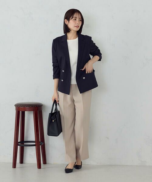 COMME CA ISM / コムサイズム テーラードジャケット | 鹿の子ダブル ブレストテーラードジャケット | 詳細4