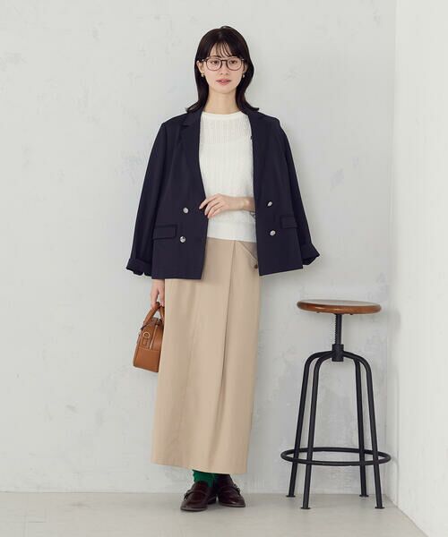 COMME CA ISM / コムサイズム テーラードジャケット | 鹿の子ダブル ブレストテーラードジャケット | 詳細5
