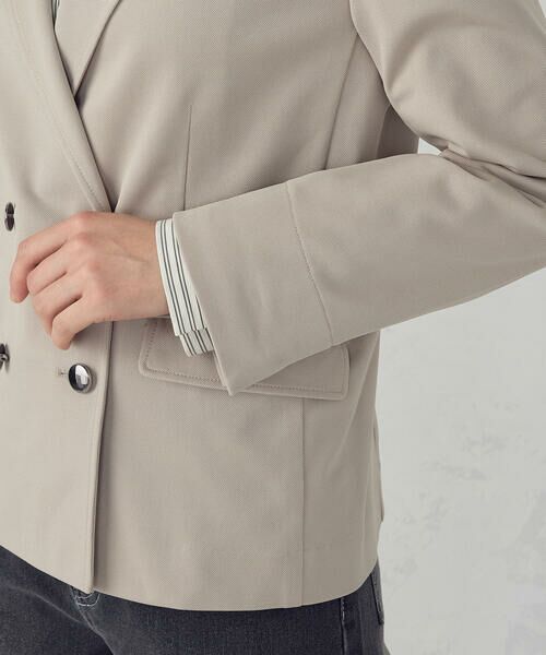 COMME CA ISM / コムサイズム テーラードジャケット | 鹿の子ダブル ブレストテーラードジャケット | 詳細20
