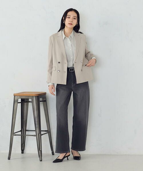 COMME CA ISM / コムサイズム テーラードジャケット | 鹿の子ダブル ブレストテーラードジャケット | 詳細14