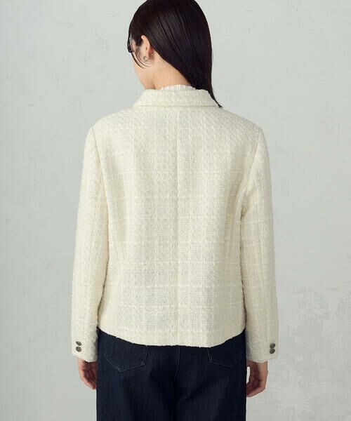 COMME CA ISM / コムサイズム その他アウター | ファンシーツイード ステンカラーショートジャケット | 詳細9