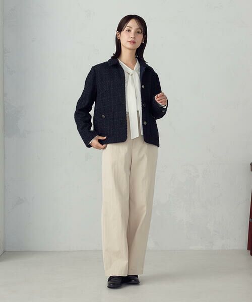 COMME CA ISM / コムサイズム その他アウター | ファンシーツイード ステンカラーショートジャケット | 詳細17