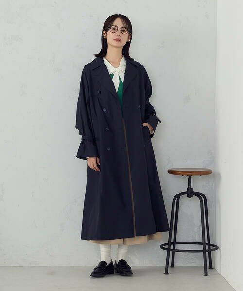 COMME CA ISM / コムサイズム トレンチコート | トレンチコート（ダークネイビー）