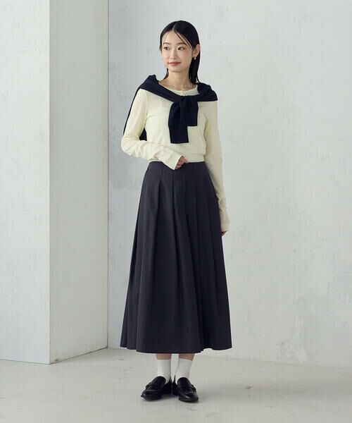 COMME CA ISM / コムサイズム ロング・マキシ丈スカート | タックスカート | 詳細3