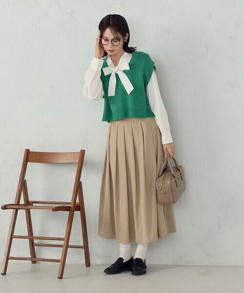 COMME CA ISM / コムサイズム ロング・マキシ丈スカート | タックスカート | 詳細6