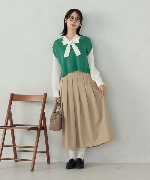 COMME CA ISM / コムサイズム ロング・マキシ丈スカート | タックスカート | 詳細7