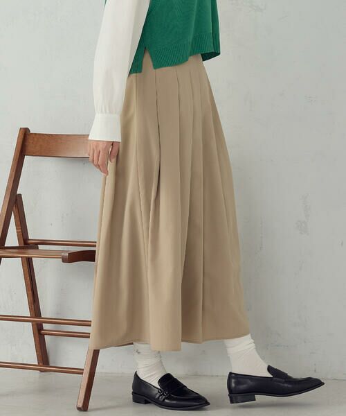 COMME CA ISM / コムサイズム ロング・マキシ丈スカート | タックスカート | 詳細9