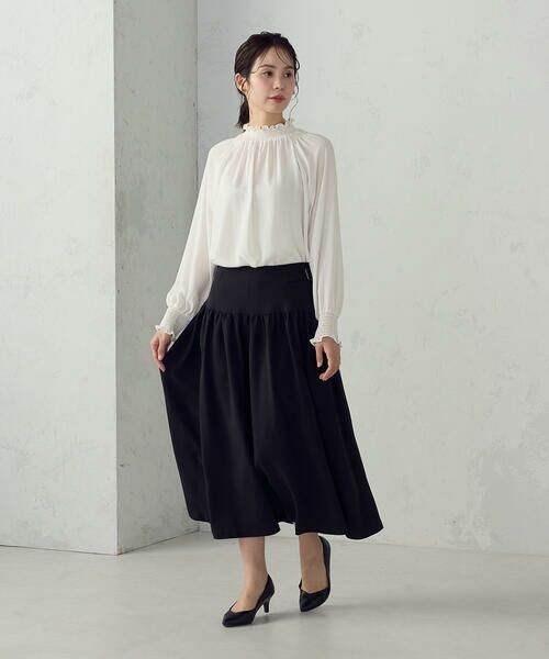 COMME CA ISM / コムサイズム ロング・マキシ丈スカート | ギャザースカート / セットアップ対応 | 詳細1