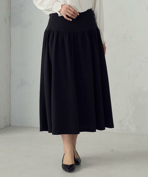 COMME CA ISM / コムサイズム ロング・マキシ丈スカート | ギャザースカート / セットアップ対応 | 詳細3