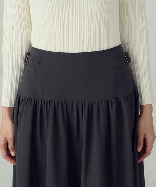 COMME CA ISM / コムサイズム ロング・マキシ丈スカート | ギャザースカート / セットアップ対応 | 詳細13