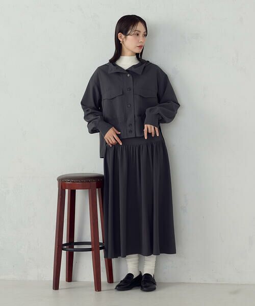 COMME CA ISM / コムサイズム ロング・マキシ丈スカート | ギャザースカート / セットアップ対応 | 詳細6