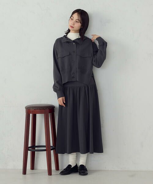 COMME CA ISM / コムサイズム ロング・マキシ丈スカート | ギャザースカート / セットアップ対応 | 詳細7