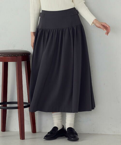 COMME CA ISM / コムサイズム ロング・マキシ丈スカート | ギャザースカート / セットアップ対応 | 詳細8