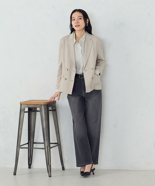 COMME CA ISM / コムサイズム デニムパンツ | 10オンスストレッチデニム ストレートパンツ | 詳細1