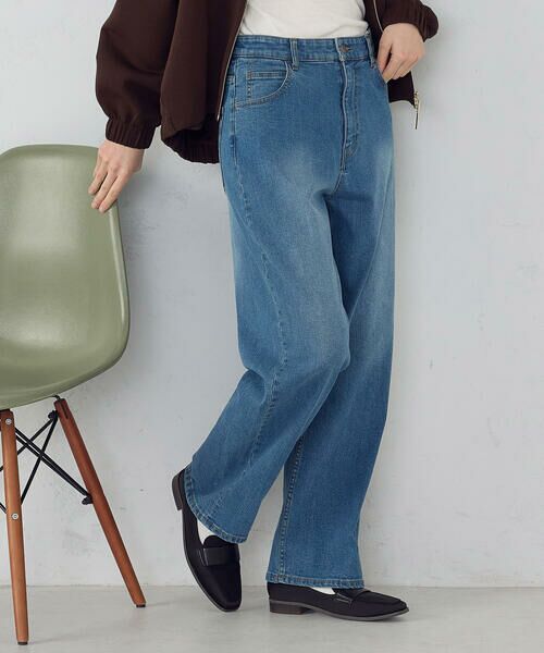 COMME CA ISM / コムサイズム デニムパンツ | 10オンスストレッチデニム ストレートパンツ | 詳細12