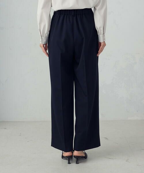 COMME CA ISM / コムサイズム その他パンツ | ストレッチツイル 2タックワイドパンツ / セットアップ対応 | 詳細13
