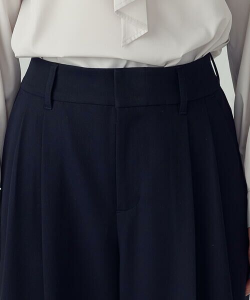 COMME CA ISM / コムサイズム その他パンツ | ストレッチツイル 2タックワイドパンツ / セットアップ対応 | 詳細14