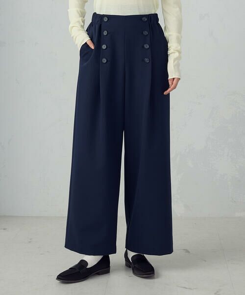 COMME CA ISM / コムサイズム その他パンツ | ワイドマリンパンツ（ネイビー）