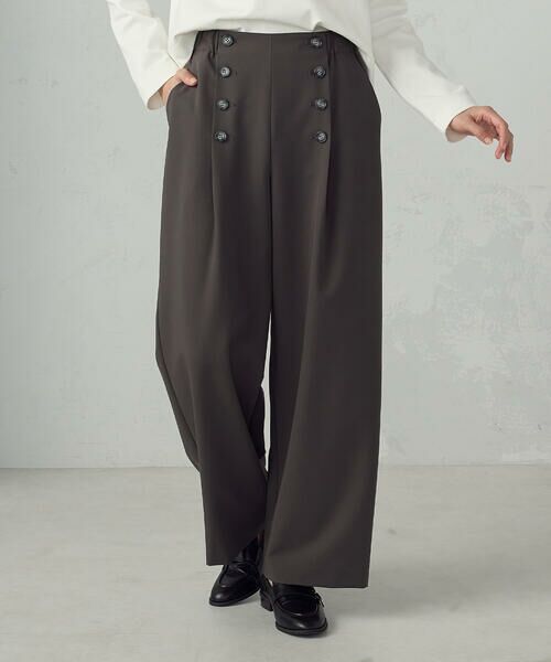 COMME CA ISM / コムサイズム その他パンツ | ワイドマリンパンツ（ダークブラウン）