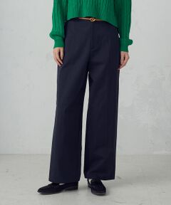 COMME CA ISM / コムサイズム その他パンツ | コットンナイロンツイル ワイドテーパードチノパンツ