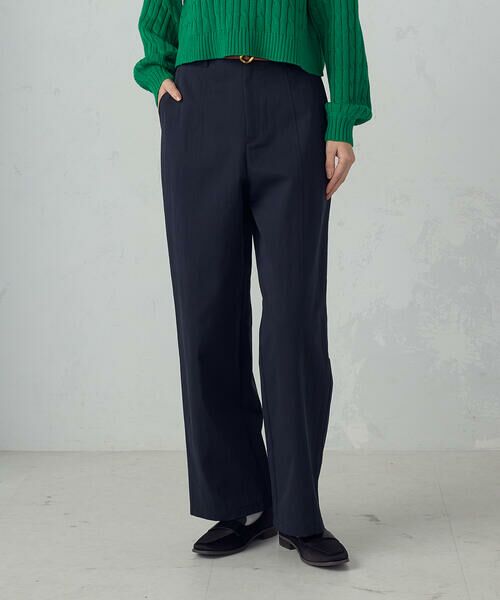 COMME CA ISM / コムサイズム その他パンツ | コットンナイロンツイル ワイドテーパードチノパンツ | 詳細3