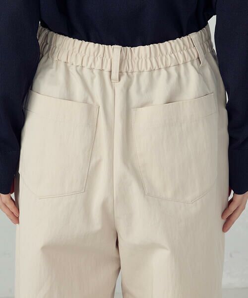 COMME CA ISM / コムサイズム その他パンツ | コットンナイロンツイル ワイドテーパードチノパンツ | 詳細12