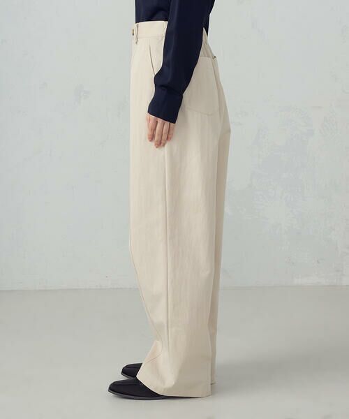 COMME CA ISM / コムサイズム その他パンツ | コットンナイロンツイル ワイドテーパードチノパンツ | 詳細9