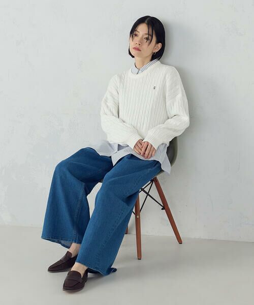 COMME CA ISM / コムサイズム デニムパンツ | ス−パ−ワイドデニムパンツ | 詳細17