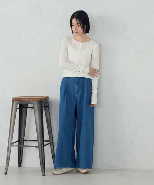 COMME CA ISM / コムサイズム デニムパンツ | 【宮城舞さん着用】ス−パ−ワイドデニムパンツ | 詳細28