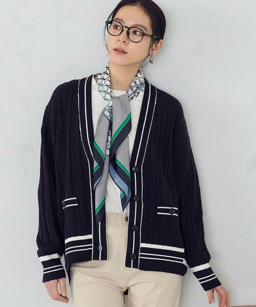 COMME CA ISM / コムサイズム カーディガン・ボレロ | チルデン オーバーサイズカーディガン | 詳細13