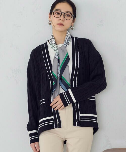 COMME CA ISM / コムサイズム カーディガン・ボレロ | チルデン オーバーサイズカーディガン | 詳細14
