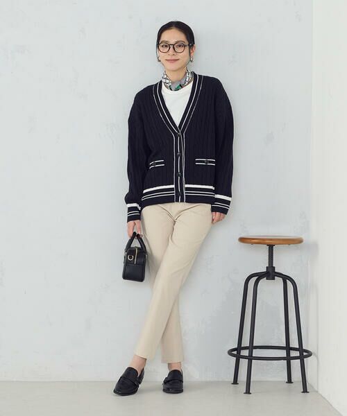 COMME CA ISM / コムサイズム カーディガン・ボレロ | チルデン オーバーサイズカーディガン | 詳細8