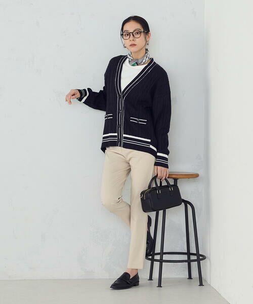 COMME CA ISM / コムサイズム カーディガン・ボレロ | チルデン オーバーサイズカーディガン | 詳細10