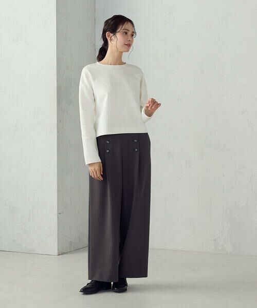 COMME CA ISM / コムサイズム カットソー | クロップド丈 ロンT | 詳細2