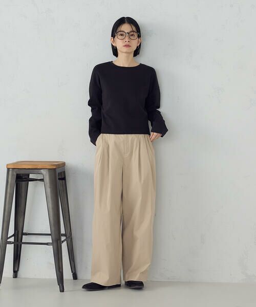 COMME CA ISM / コムサイズム カットソー | クロップド丈 ロンT | 詳細13