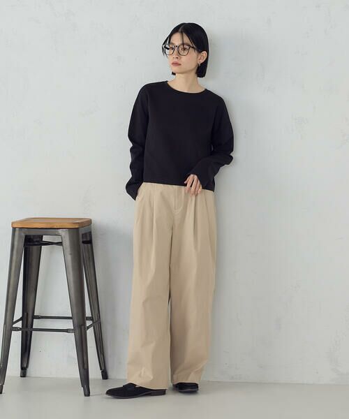 COMME CA ISM / コムサイズム カットソー | クロップド丈 ロンT | 詳細14