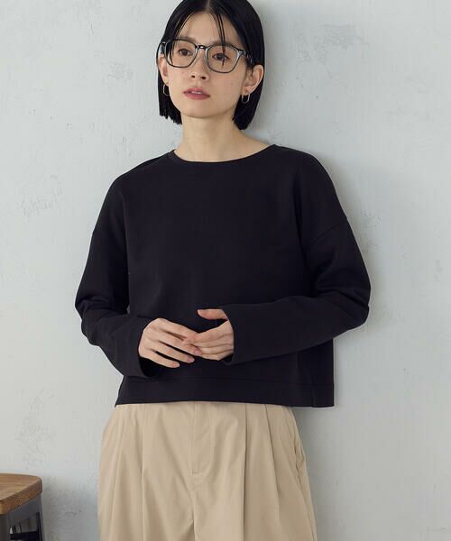 COMME CA ISM / コムサイズム カットソー | クロップド丈 ロンT | 詳細15