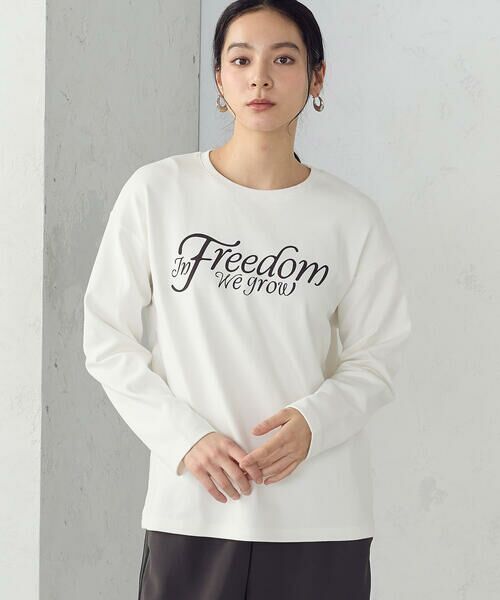 COMME CA ISM / コムサイズム カットソー | 【宮城舞さん着用】ロゴ ロンT | 詳細4