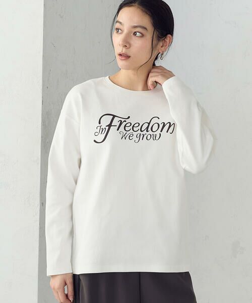 COMME CA ISM / コムサイズム カットソー | 【宮城舞さん着用】ロゴ ロンT | 詳細5