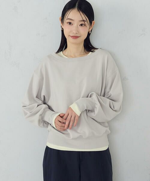 COMME CA ISM / コムサイズム カットソー | 2wayオフショル裏毛カットソー | 詳細3