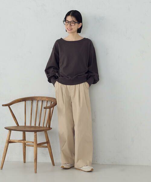 COMME CA ISM / コムサイズム カットソー | 2wayオフショル裏毛カットソー | 詳細13