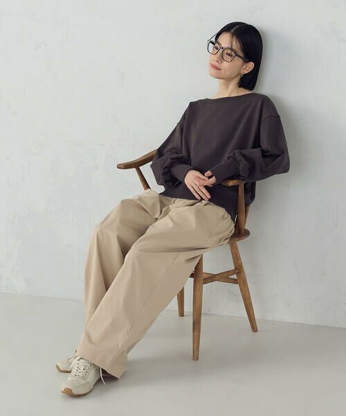 COMME CA ISM / コムサイズム カットソー | 2wayオフショル裏毛カットソー | 詳細14