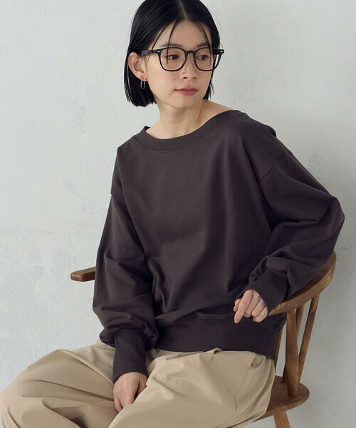 COMME CA ISM / コムサイズム カットソー | 2wayオフショル裏毛カットソー | 詳細15