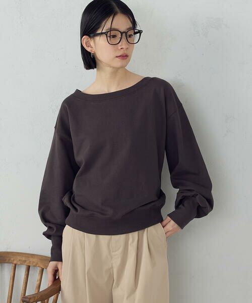 COMME CA ISM / コムサイズム カットソー | 2wayオフショル裏毛カットソー | 詳細16