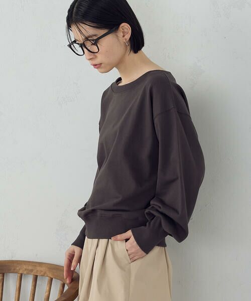 COMME CA ISM / コムサイズム カットソー | 2wayオフショル裏毛カットソー | 詳細17