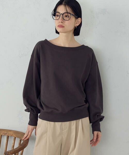 COMME CA ISM / コムサイズム カットソー | 2wayオフショル裏毛カットソー | 詳細18