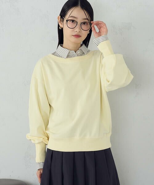 COMME CA ISM / コムサイズム カットソー | 2wayオフショル裏毛カットソー | 詳細22