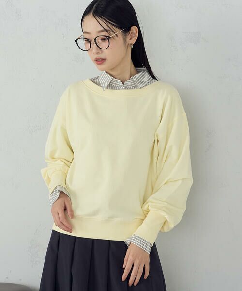 COMME CA ISM / コムサイズム カットソー | 2wayオフショル裏毛カットソー | 詳細23