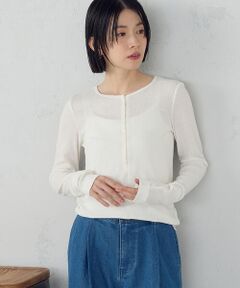 COMME CA ISM / コムサイズム カットソー | シアーテレコ ヘンリーネックカットソー