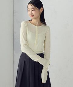 COMME CA ISM / コムサイズム カットソー | シアーテレコ ヘンリーネックカットソー